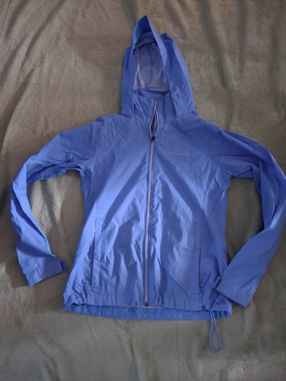 Columbia Women's Light Blue Hooded Ski Jacket